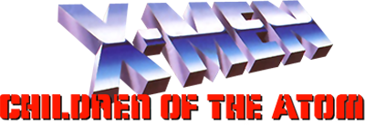 X-Men: Children of the Atom title screen for Sega Saturn